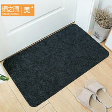 绿之源 入户门垫浴室脚垫吸水垫蹭灰垫楼梯垫子地毯 灰色60*90cm 家用进门口玄关卫生间防滑