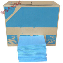 除油布多用途工业擦拭布无纺布无尘布除尘汽车喷漆贴膜吸水纸 蓝色花纹300片/箱30*35cm加厚款