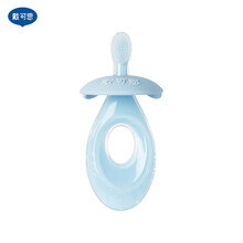 戴可思  宝宝儿童6月+硅胶乳牙刷儿童牙刷软毛牙刷 蓝色