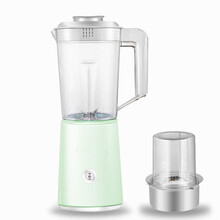 自动果汁炸果机多功能榨汁机家用小型辅食搅拌料理机便携 果绿色 加厚款双杯榨汁研磨杯