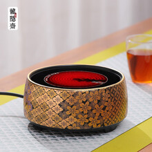 御汕堂 龙隐斋 电陶炉煮茶非电磁技术功夫茶泡茶炉迷你静音铁壶银壶茶炉 好多  花