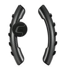 方向盘转向助力球韩国辅助转向器通用多功能单手倒车轴承式 卡本碳纤纹AW-D99