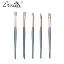 SIALIA 化妆刷软毛眼影刷套装便携学生初学者鼻影腮红高光刷子套刷全套眼部美妆工具 绿野仙踪【5支装不含刷包】