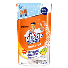 威猛先生（Mr Muscle）洁厕灵马桶清洁剂厨房清洁剂洁厕液卫生间清洁剂除垢洁厕液 420g油污净*1袋