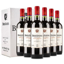 超市	【拉菲罗斯柴尔德】拉菲（LAFITE）进口红酒 理德干红葡萄酒礼盒装750ml*6瓶 智利进口红酒 整箱装