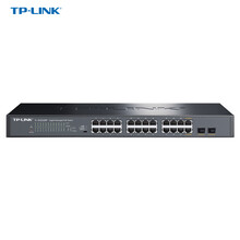 TP-LINK 云交换TL-SG2226P 全千兆26口Web网管 云管理PoE交换机 (24PoE口+2千兆SFP) 企业级分流器 分线器