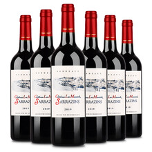 超市	【波尔多AOC】归星（Geothim）法国原瓶进口红酒礼盒 葡萄酒整箱 波尔多AOC级·撒拉逊古堡系列750ml*6瓶