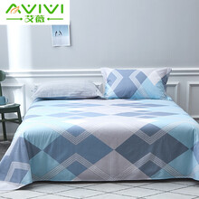 艾薇 床单家纺 全棉斜纹印花被单 双人纯棉床单单件 巴德尔 1.5/1.8米床 230*250cm