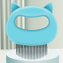 派乐特 贝壳梳毛宠物猫毛猫梳子狗梳子形状的美容用具用品 弯钩梳