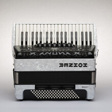 LD 霍纳BRAVO96贝斯三排簧学生老年人演奏手风琴定制款 白色