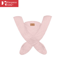 袋鼠仔仔 婴儿背带四季可用透气宝宝腰凳 婴儿X背带凳抱娃配件 粉色