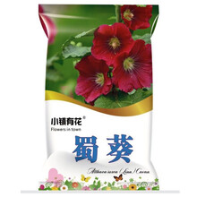 小镇有花  草花种子 蜀葵种子 四季播易种 多年生 花卉种子  一丈红种子盆栽庭院播种花种子 蜀葵种子 2克约180粒 厂商封装