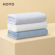 日本HOYO雪滑绒毛巾男女洗脸巾干发吸水面巾酒店毛巾套装 薄墨+乳白+千草