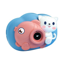 抖音同款网红小猫少女心泡泡机自动声光音乐小兔儿童玩具泡泡照相机防漏水 蓝色小兔泡泡机+10包泡泡液+电池+泡泡水
