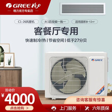 格力（GREE）中央空调冷暖变频新能效风管机一拖一大匹数客餐厅专用【不含安装费】 大1匹 FGP2.6Pd/C1Na-N3