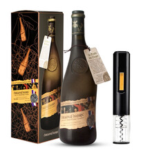 超市	【风靡全球】法国歪脖子红酒 教皇新堡干红葡萄酒 列级庄AOC级原瓶进口 教皇新堡50周年纪念版750ml