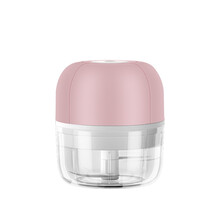 TOKRE捣蒜器拉蒜器蒜泥器神器迷你无线电动蒜泥机压蒜器打蒜蓉机搅蒜器 粉色小号【小功率100ML】