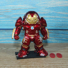 钢铁侠反浩克手办装甲模型玩具MK44复联4仿合金属机甲车载摆件Q版 反浩克10cm 国产版