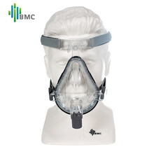 瑞迈特呼吸机原装NM4鼻罩 F1B口鼻面罩无创家用呼吸机鼻罩口鼻面罩通用配件含头带中号 瑞迈特F1B口鼻面罩大号+管路