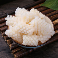 鱿鱼花目鱼花现切生鱿鱼卷块海鲜火锅食材商用冷冻 香妮曼特 3斤【品质】