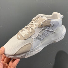 阿迪达斯 （adidas）三叶草运动鞋男鞋2025春季新款健身训练减震轻便透气复古跑步鞋 H69041白/深米色 43 (265mm)