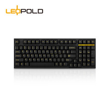 利奥博德 Leopold FC980M PD 加厚PBT二色成型键帽 98键 紧凑型 机械键盘 FC980M PD 黑金【紫轴】 官方标配