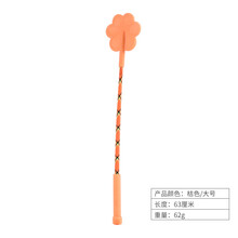 猫狗宠物训狗器鞭子爱心拍打狗棒训犬棍训导拍训练用品装备鞭用具 桔色/大号