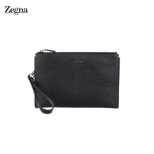 杰尼亚（Zegna） 2020秋冬款  男士黑色牛皮革手拿包 LHJAK-C1280J-NER-1