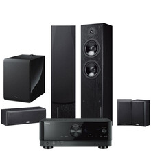 雅马哈（Yamaha）NS-F51系列音响 家庭影院5.1家用客厅电视音响 音箱套装 无线低音炮 TSR-400功放 黑色