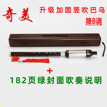 奇美巴乌竖吹C调降B调G调F调学生儿童教学成人初学者演奏乐器 奇美升级款巴乌降B调+塑盒+182页吹奏说明