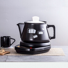壶福（HF）养生壶中药锅煎药壶全自动陶瓷家用熬中医砂锅电炖药煲煎药罐分体  3L黑壶G+黑底座A