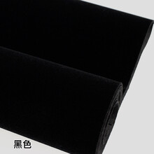 黑色背胶绒布汽车不干胶植绒布摄影吸光柜台展示道具自粘绒布高档 黑色