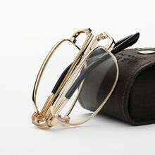 天然水晶石头老花镜高清中老年人老花眼镜男女防辐射抗疲劳 高贵金（升级水晶镜片） 150度（推荐50-54岁）