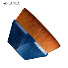 AOLANLA 美国炫蓝55号粉底刷魔术刷自然无痕化妆刷美妆刷便携扁平粉底液 (含保护盖礼盒礼袋)