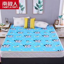 南极人大牌防小孩尿床的床单隔尿垫透气大号超大1.8m床单婴儿童防水可洗夏天透气夏季防尿床垫保护 蓝米奇(一条装) 180x200cm