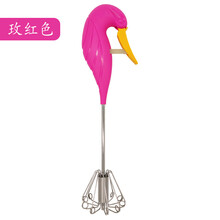满得利 厨房用品不锈钢搅蛋器手持蛋抽奶油打发器烘焙工具 玫红色