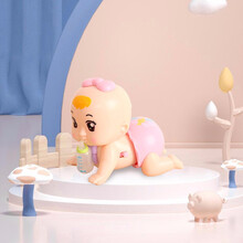 TaTanice电动爬娃娃爬爬娃趣味玩具学爬行玩具音乐宝宝玩具婴幼儿六一儿童节礼物