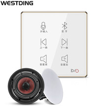 威斯汀（WESTDING）XT1电容触屏家庭背景音乐主机系统套装 家庭影院音响组合 吸顶吊顶音响喇叭809一拖二