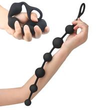 云曼 成人情趣用品 sm后庭肛塞硅胶拉珠自慰扩肛器 男女通用gay同志可外出穿戴性玩具 圆球大号