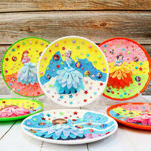 儿童手工diy制作材料包彩泥粘土雪花泥画幼儿园女孩创意玩具 任意五款组合留言客服备注