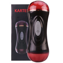 ZINI飞机杯男用自慰杯夹吸免提智能捣模互动发声飞机杯口爱防真人音道按摩撸撸杯名器 成人情趣性用品 卡特斯双通道