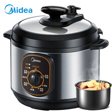 美的（Midea）电压力锅家用多功能小容量旋钮控制电高压锅电饭锅4升 4升小容量丨开盖火锅