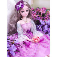 七夕情人节生日礼物玩具嘿喽芭比娃娃超大号套装丽萨冰雪奇缘爱莎公主玩偶艾莎玩具女孩定制款 (专柜版)魅儿公主 60厘米(眨眼版)108件套(赠品B)-礼盒包装