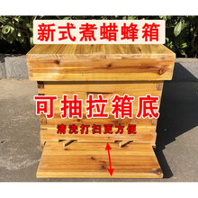 活底中蜂箱全套蜜蜂箱带框巢础十框煮蜡标准杉木养蜂工具成品巢础 活底煮蜡10框蜂箱(含沙盖隔板)