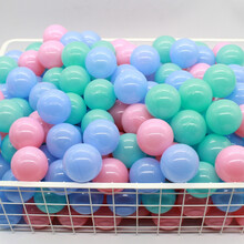 海洋球小号大号波波球玩具球婴儿加厚室内球池宝宝彩色球 100个 5.5cm环保加厚 经典3色
