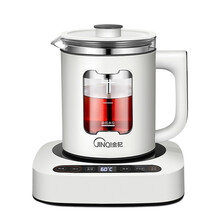 金杞（JINQI）全自动煮茶器蒸汽喷淋玻璃电热水壶多功能电茶壶智能蒸茶壶泡茶养生壶 A2白色(电脑款)