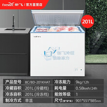 新飞（frestec）冰箱家用商用冰柜冷藏冷冻转换冷柜双门双箱冷柜一级能效节能静音小冷柜 BC/BD201 单箱柜1级