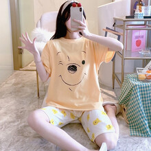 孕妇睡衣春夏季短袖薄款怀孕期套装产妇喂奶女棉质月子服产后哺乳 2172 XXL码