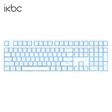 ikbc机械键盘F87f108单背光rgb笔记本办公电竞游戏有线cherry樱桃红茶青银轴外设 F108白色（蓝色背光）有线108键 红轴