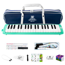 酷乐坊SUZUKI铃木37键口风琴吹管/吹嘴 MX-37D学生儿童大人初学演奏教学通用口吹键盘乐器 口风琴（标配+键盘贴+吹嘴吹管+电子教程）